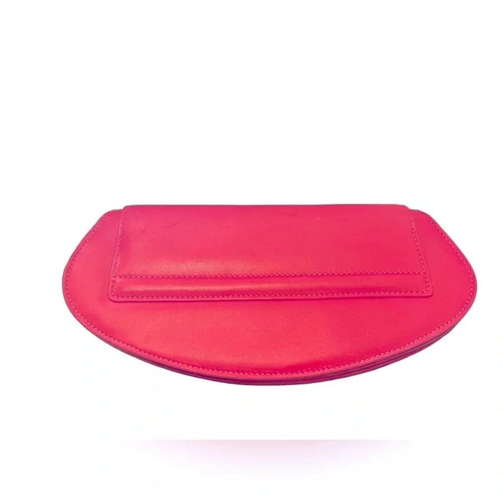 💕ELIE SAAB💕Fuchsia Leather Clutch ￼